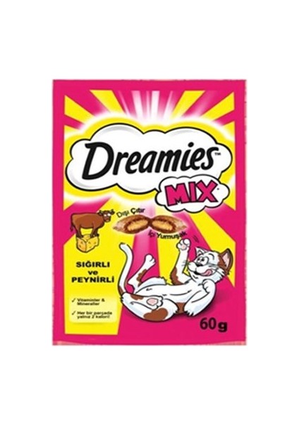 Biftek ve Peynirli Mix Kedi Ödülü 60 gr