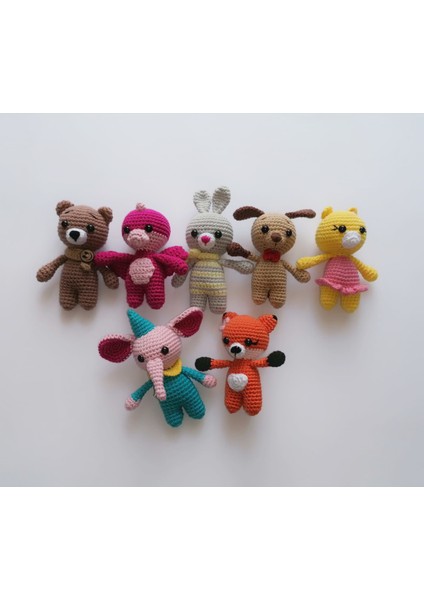 Sevimli Tayfa Maskot Takımı Amigurumi Organik Oyuncak fiyatları