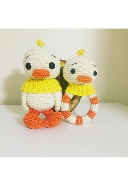 Ördek Set Amigurumi Organik Oyuncak