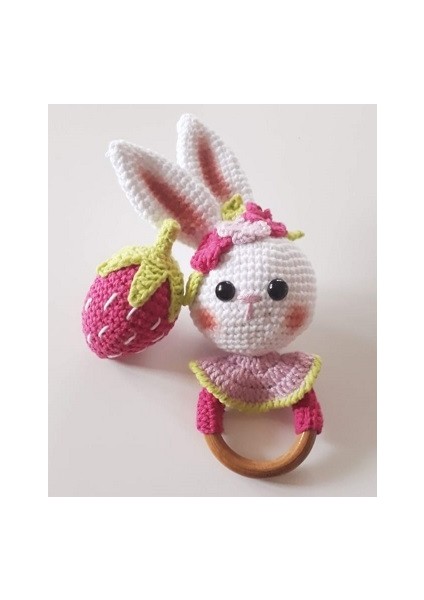 Sevimli Tavşan ve Çıngırak Amigurumi Takım Seti