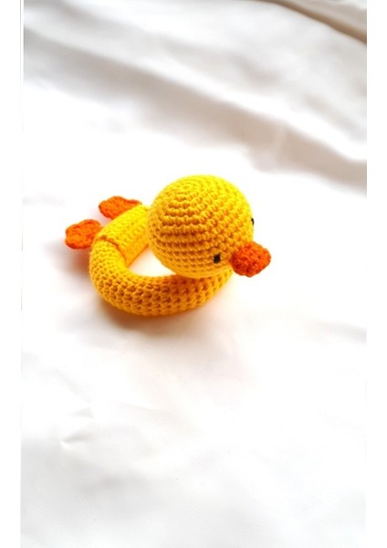 Ördek Çıngırak Amigurumi Organik Oyuncak
