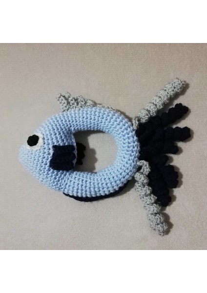 Balık Çıngırak Amigurumi Organik Oyuncak