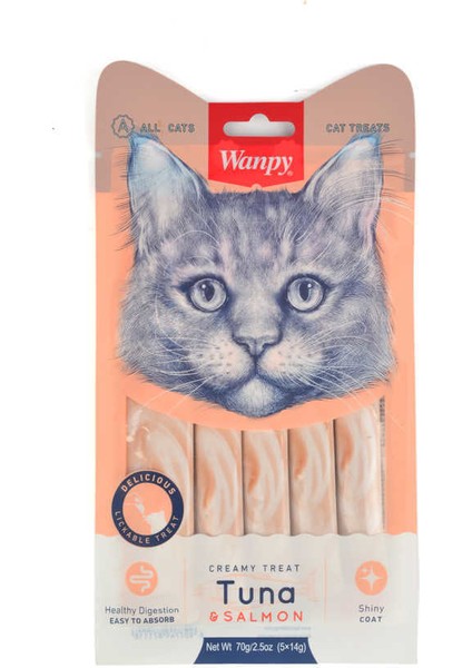 Ton Balığı ve Somonlu Sıvı Kedi Ödülü 5X14 gr