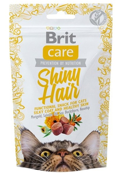 Brit Care Shiny Hair Kedi Bisküvisi 50 gr