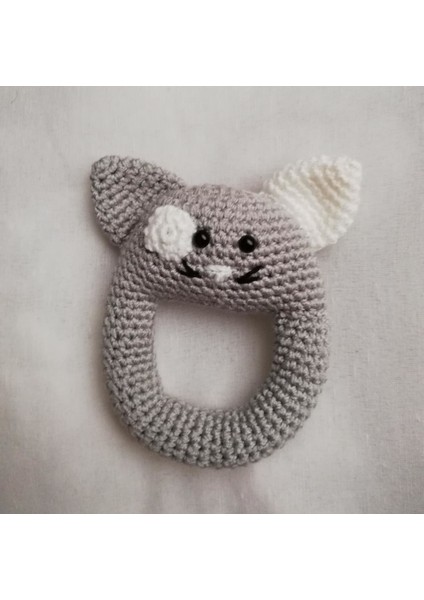 Kedi Çıngırak Amigurumi Organik Oyuncak
