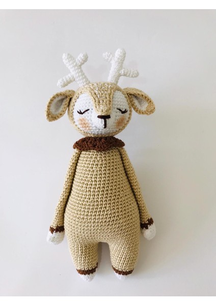 Yeni Doğan Uykucu Geyik Seti Amigurumi Organik Oyuncak fiyatları