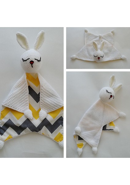 Tavşan Modeli Uyku Arkadaşı Amigurumi Organik Oyuncak