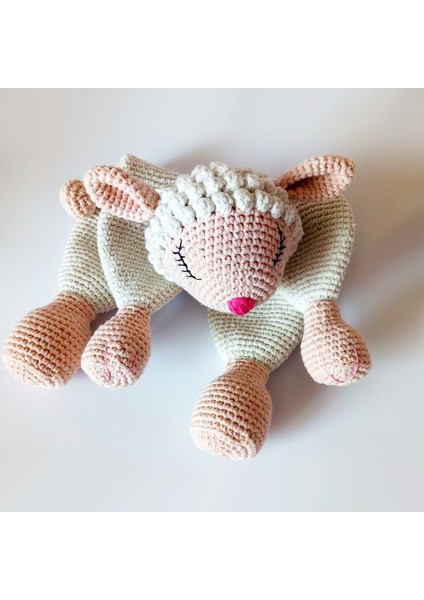 Müzik Kutulu Uyku Arkadaşı Kuzu Amigurumi Organik Oyuncak