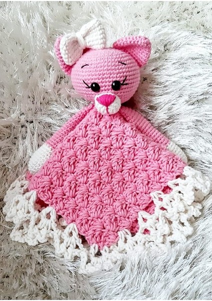 Kedi Uyku Arkadaşı Amigurumi Organik Oyuncak