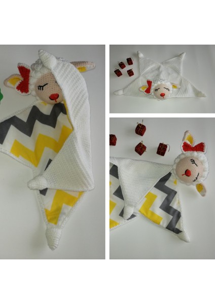 Uykucu Kuzu Uyku Arkadaşı Amigurumi Organik Oyuncak