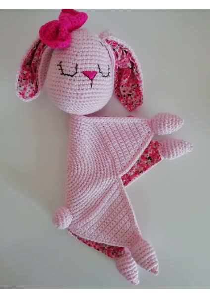 Sevimli Tavşan Uyku Arkadaşım Amigurumi Organik Oyuncak