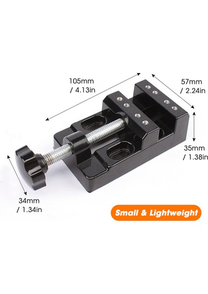 Kkmoon Mini Düz Kelepçe 57 mm Düz Tezgah Mengenesi İşlevli (Yurt Dışından)
