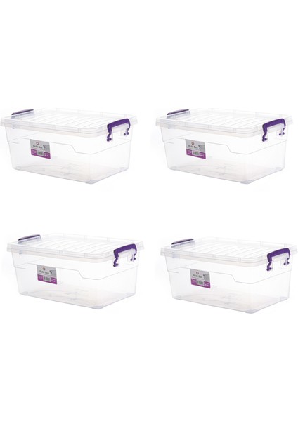 Yatay Saklama Kabı 4'lü Set (4x5,5 Lt)