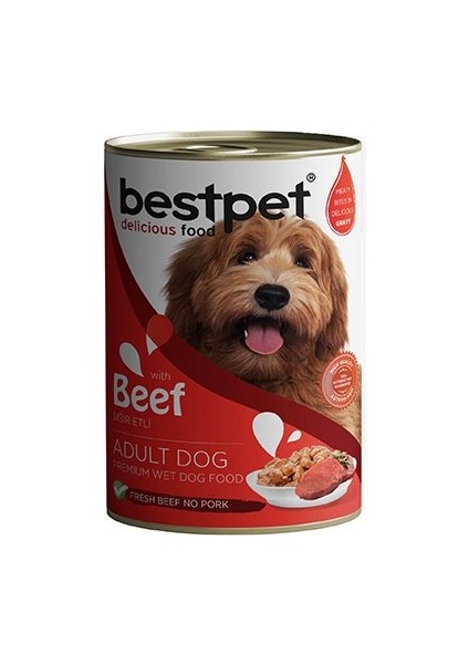 Sığır Etli Jöleli Yetişkin Köpek Konservesi 400 gr
