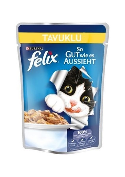 Tavuklu Yetişkin Kedi Konservesi 100 gr