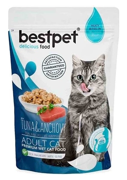 Ton Balıklı ve Hamsili Yetişkin Kedi Konservesi 85 gr