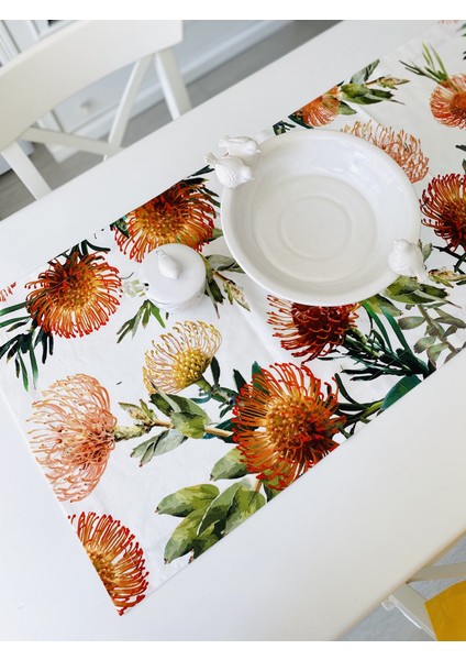 Summer Tropic Pamuk Keten Runner