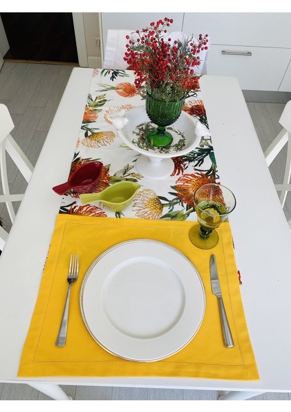 Summer Tropic Pamuk Keten Runner