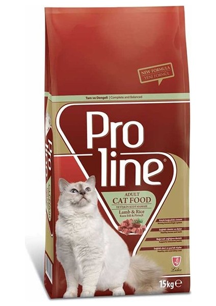 Pro Line Proline Kuzu Etli Yetişkin Kedi Maması 15 kg