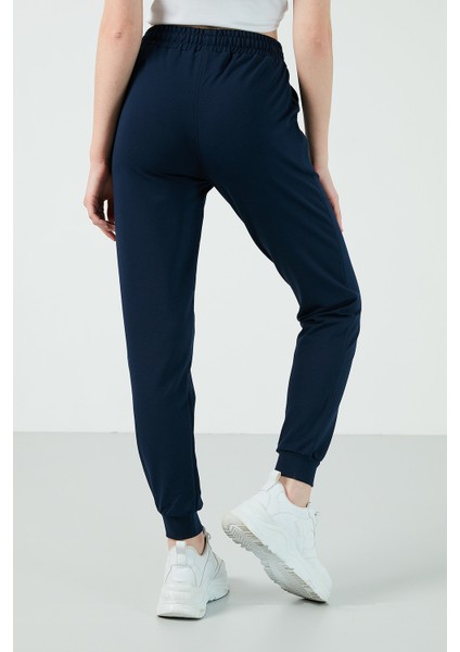 Slim Fit Belden Bağlamalı Pamuklu Jogger Eşofman Altı Kadın Eşofman Altı F10BY