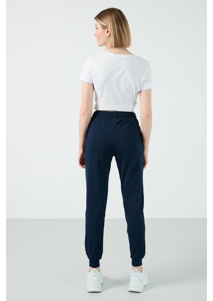 Slim Fit Belden Bağlamalı Pamuklu Jogger Eşofman Altı Kadın Eşofman Altı F10BY indirimleri