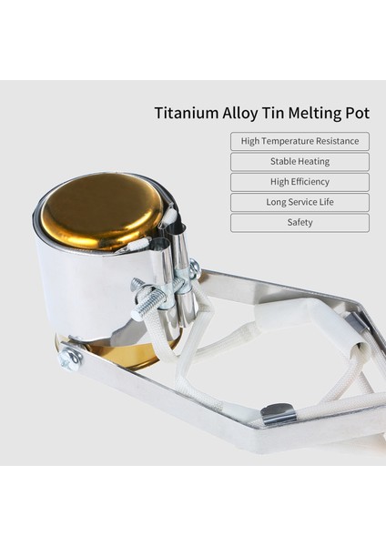 Taşınabilir Titanium Alaşım Teneke Fırın Sıcaklık Ayarlanabilir 250W (Yurt Dışından)