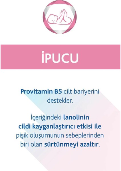 Provitamin B5 Içerikli Bebek Pişik Önleyici Krem 100 gr X4 Adet fiyatları