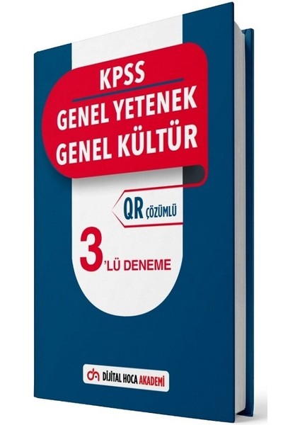 KPSS Genel Yetenek Genel Kültür 3 Deneme Qr Çözümlü