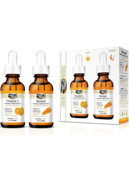 Vitamin C + Retinol Yüz Serumu Set 2X30ML
