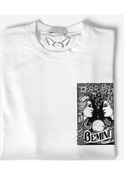 Gemini Baskılı Çocuk Beyaz Tshirt