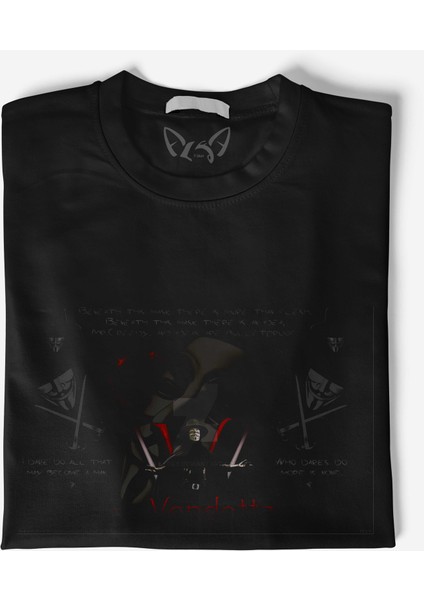 V For Vendetta Dijital Resim Baskılı Çocuk Siyah Tshirt fiyatları