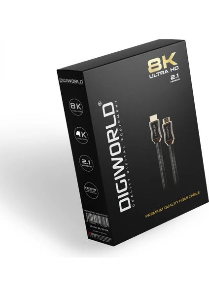 Dıgıworld Awg 2.1 Versiyon 8k HDMI Kablo - 1.8m