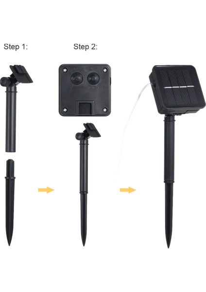 12M/39.4FT 7.2W 120 LED Güneş Enerjili Enerji Halat Işığı (Yurt Dışından) modelleri