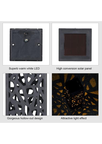 DC2V 0.06W Güneş Enerjili Enerji LED Dış Mekan Lambası (Yurt Dışından)