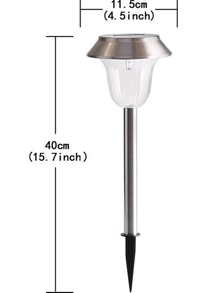 4 Paket Solar Bahçe Işıkları Dış Mekan Paslanmaz Çelik Sıcak Beyaz (Yurt Dışından) indirimleri