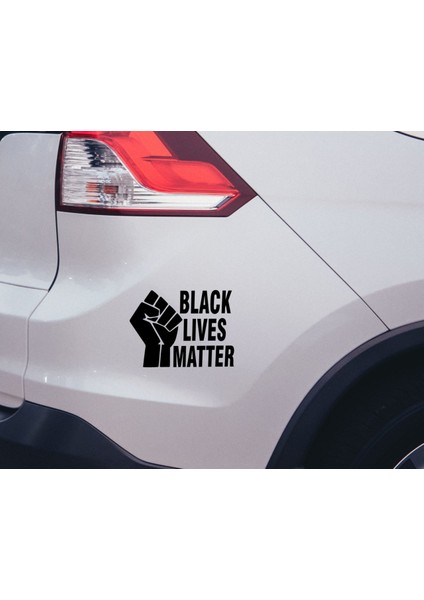 Gift Black Lives Matter Tasarımlı Siyah Araç Sticker-1