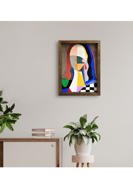 Gift Dear Mona Tasarımlı Doğal Masif Ahşap Çerçeveli Tablo-1 fırsatları