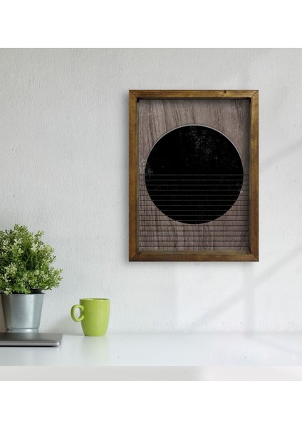 Gift Modern Art Tasarımlı Doğal Masif Ahşap Çerçeveli Tablo 45X65CM-2 modelleri