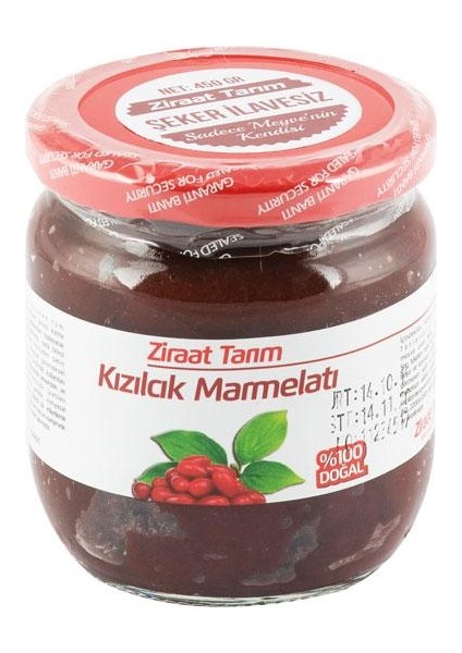 Ziraat Tarım Şeker Ilavesiz Kızılcık Marmelatı 450 gr