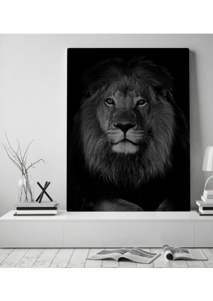 Gift Aslan Tasarımlı Kanvas Tablo 50X70CM-1