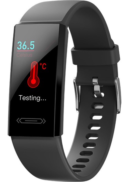 V100S Nabız Vücut Sıcaklığı Monitör IP68 Çoklu Spor Modları Akıllı Bileklik (Yurt Dışından)