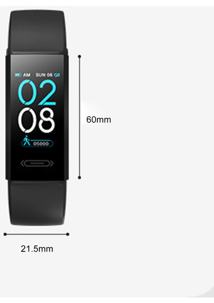 V100S Nabız Vücut Sıcaklığı Monitör IP68 Çoklu Spor Modları Akıllı Bileklik (Yurt Dışından)