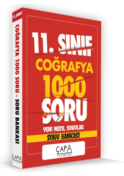 Çapa Yayınları 11. Sınıf Coğrafya Soru Bankası