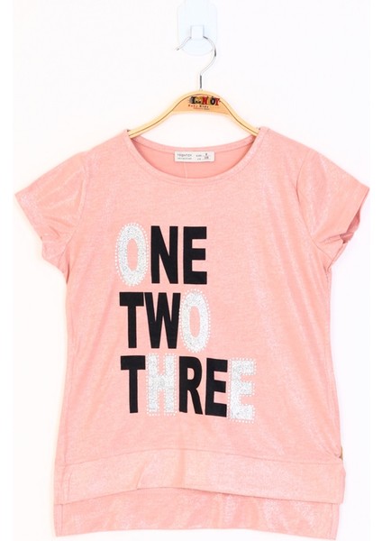 Sweater Nar Çiçeği Yıldız Desenli Taşlı Kadın T-Shirt