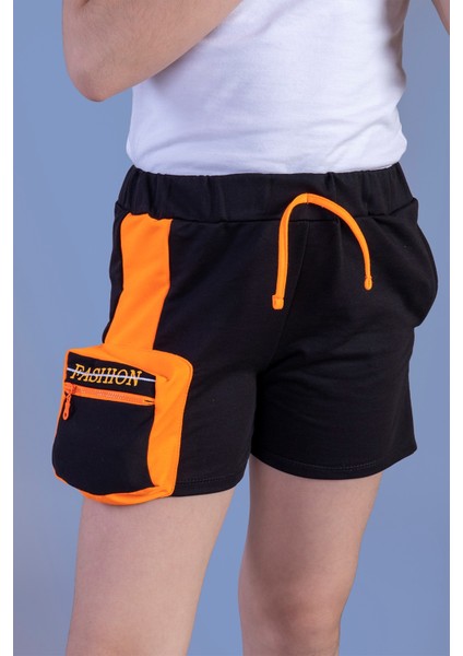 Toontoy Kız Çocuk Neon Uyumlu Çanta Detaylı Şort