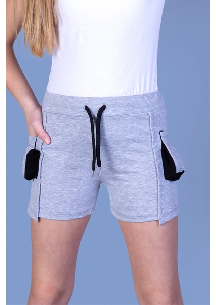 Toontoy Kız Çocuk Iki Yanı Cep Detaylı Şort