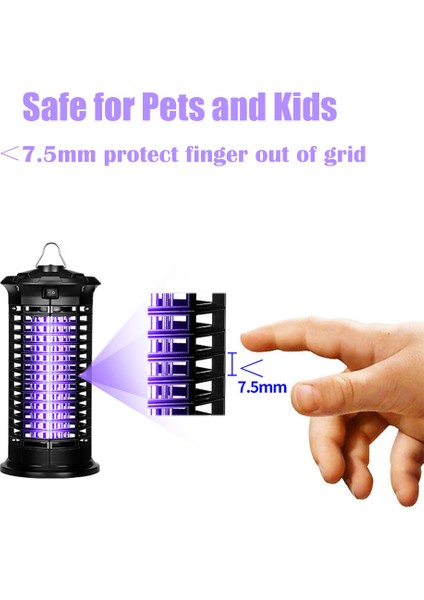 Elektrikli Böcek Zapper Sivrisinek Kovucu Böcek (Yurt Dışından)