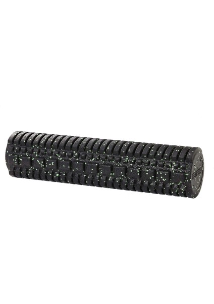 Orta Sert Tırtıklı Masaj Rulosu Foam Roller Siyah+Yeşil