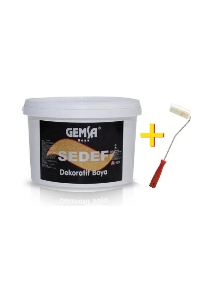 Gemsa Sedef Dekoratif Iç Cephe Boyası 2 kg Altın Rengi