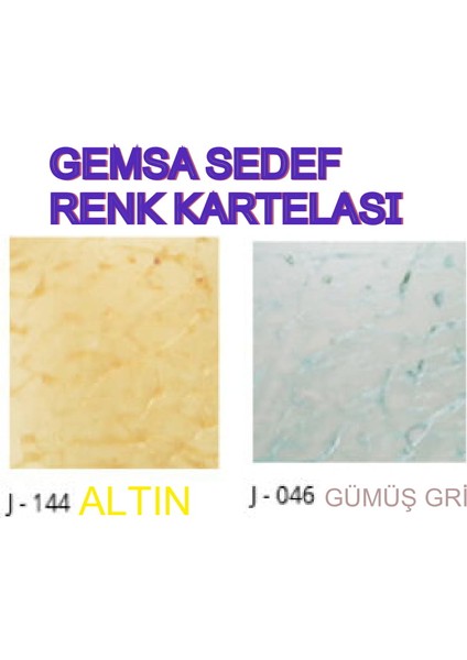 Gemsa Sedef Dekoratif Iç Cephe Boyası 2 kg Altın Rengi